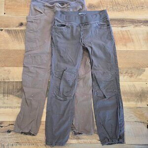Two Pair of Women's Prana Kanab Ripstop Pants Color- Brown Size Medium